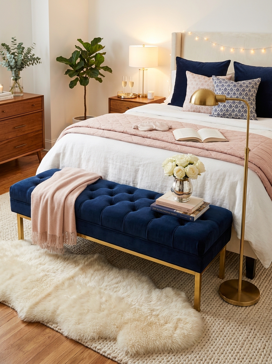 Add a Bench or Settee at the Foot of Your Bed