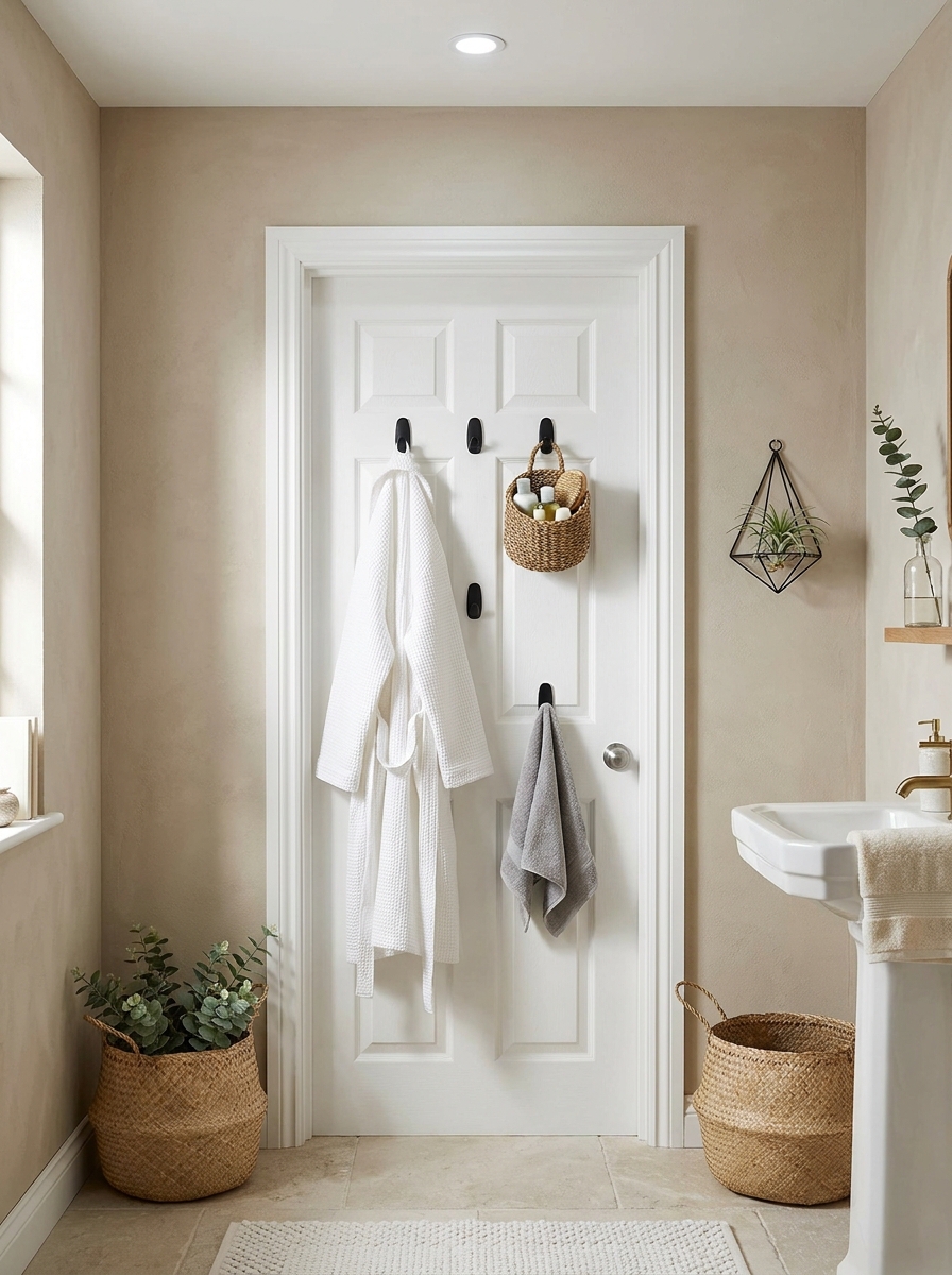 Command Hook Station on Back of Door