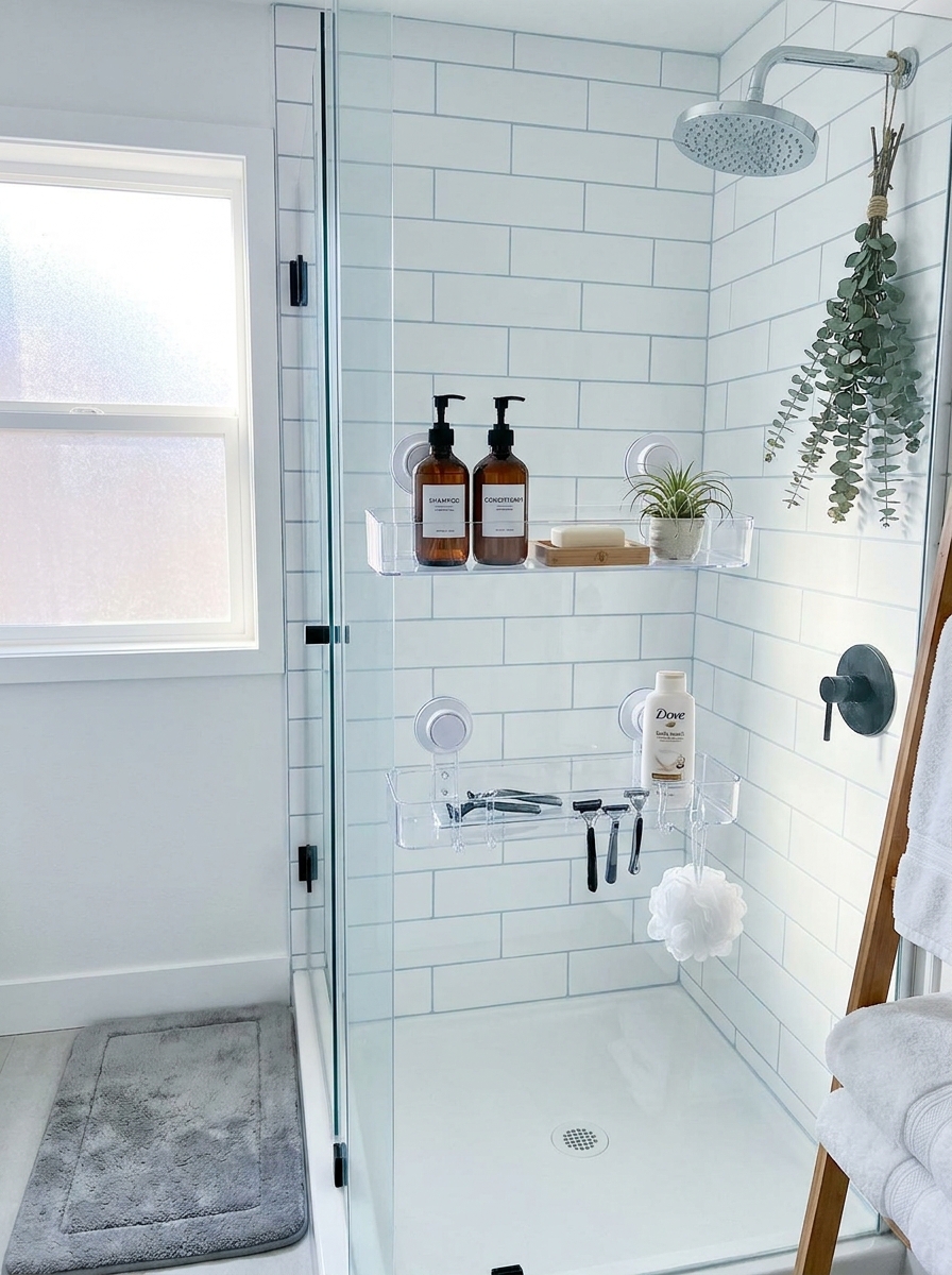 Suction Cup Shower Shelf Organizers