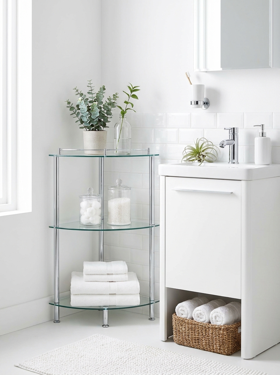 Tiered Corner Shelf Units