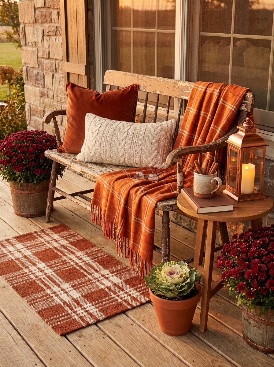 Cozy Blanket and Pillow Seating Nook