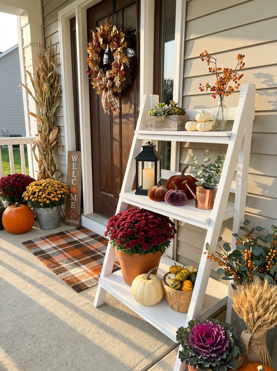 Tiered Plant Stand Fall Showcase