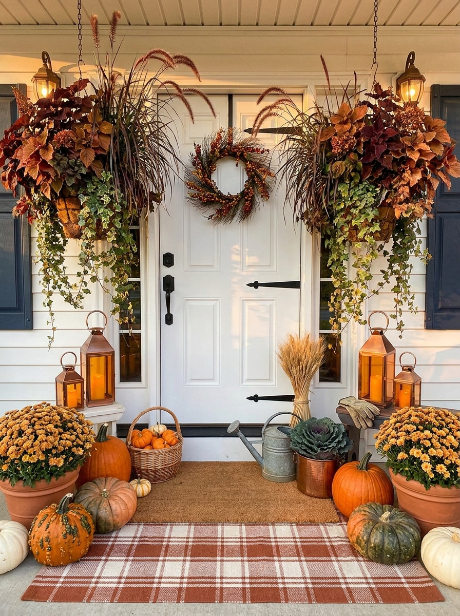 Hanging Basket Fall Foliage Cascade