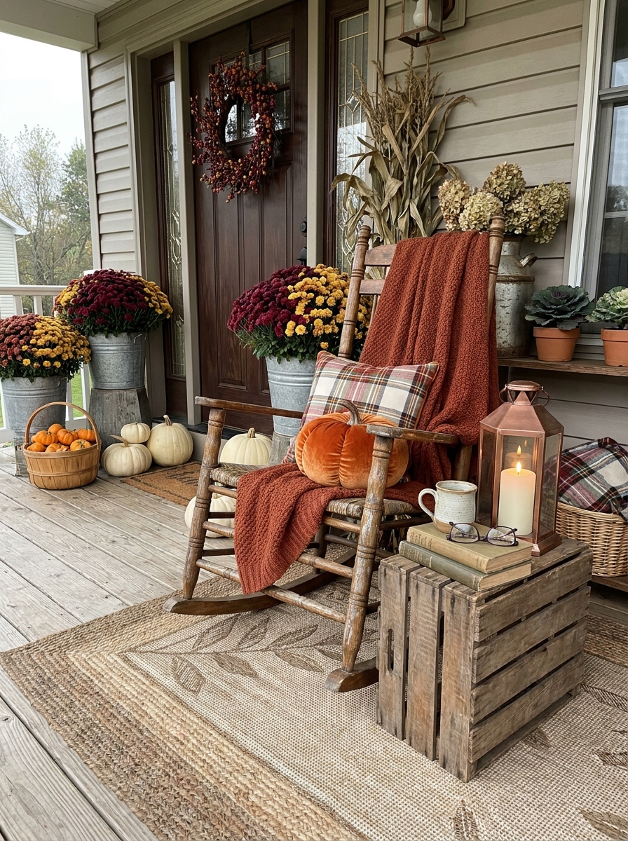 Rocking Chair Cozy Corner Setup