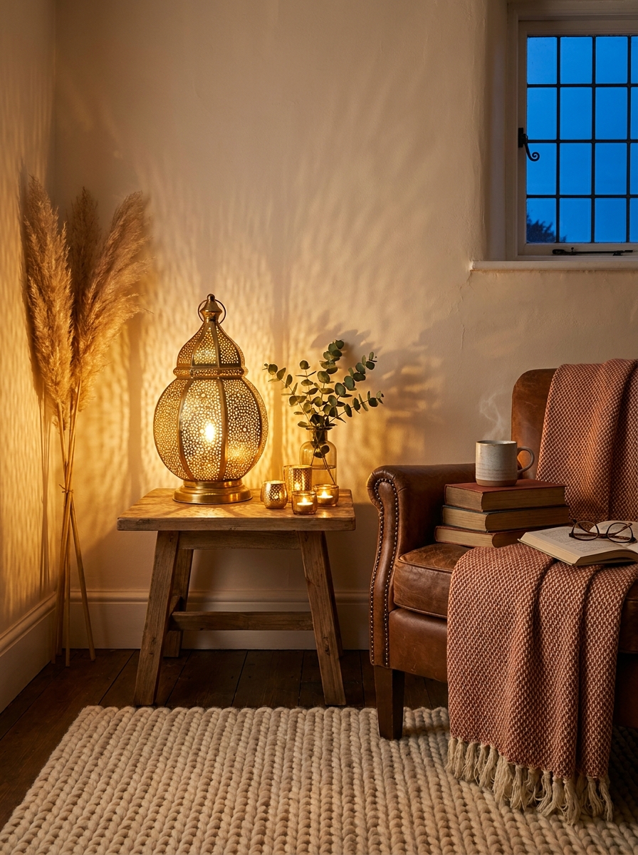 Create Shadow Play with Decorative Cutout Lamps