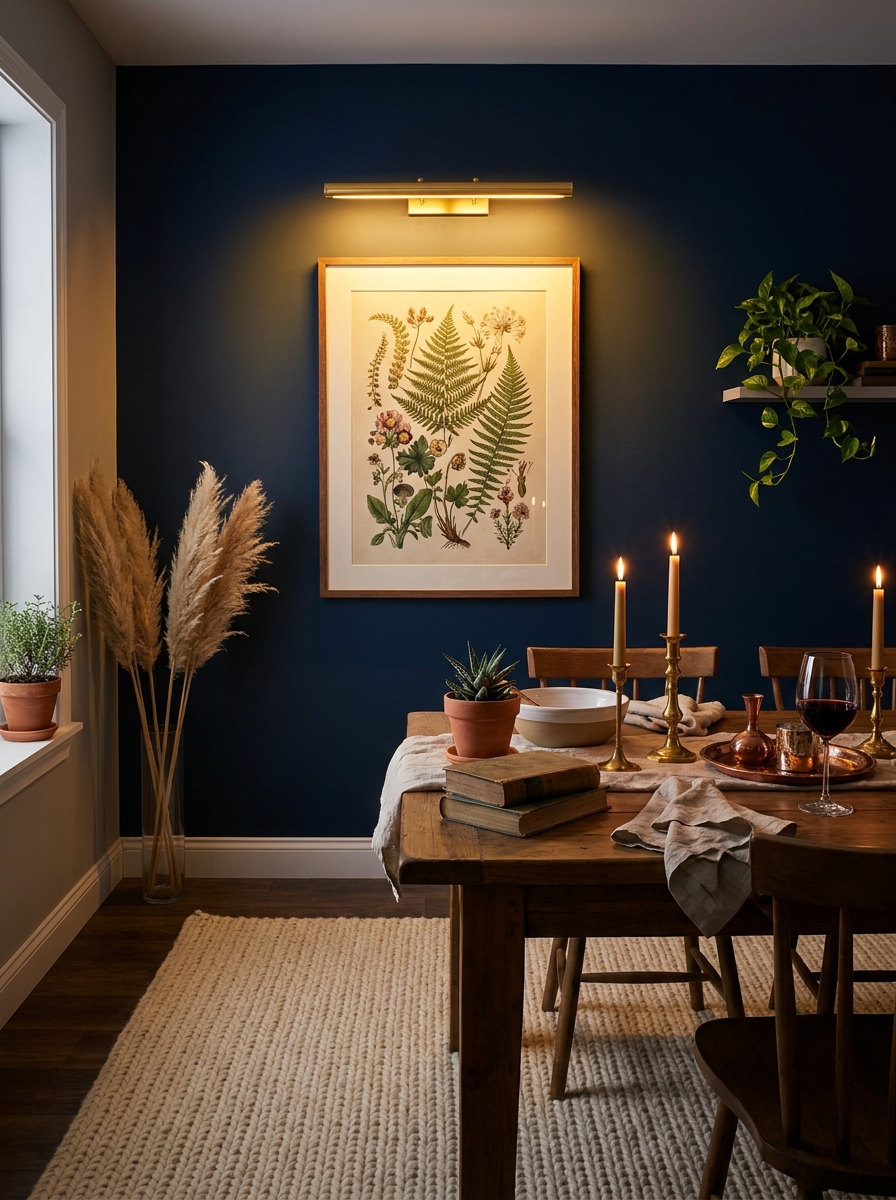 Install Picture Frame Lighting Above Favorite Artwork