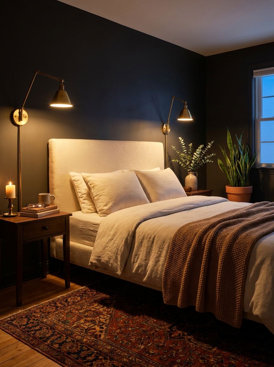 Install Wall Sconces to Free Up Surface Space