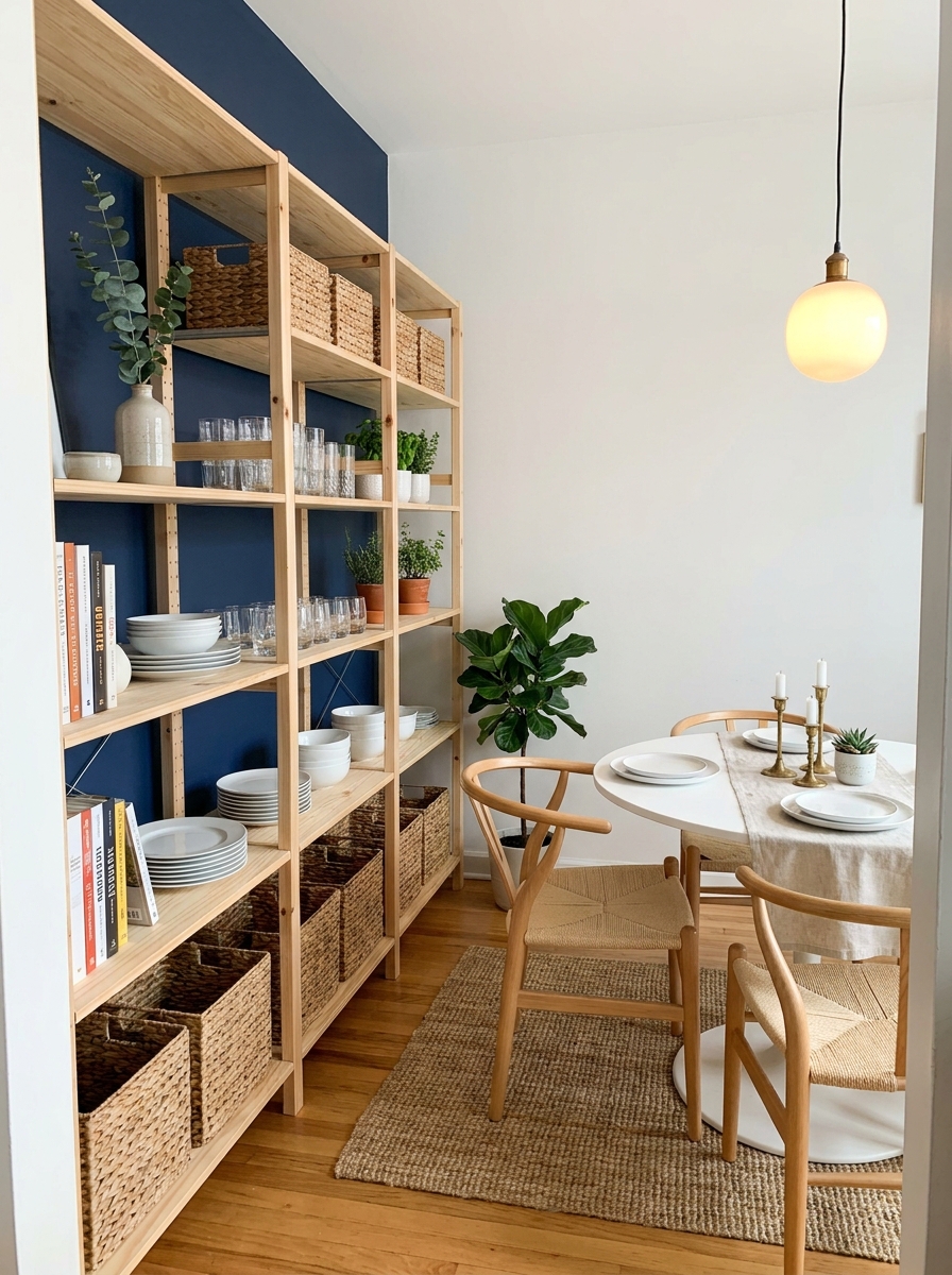 Vertical Storage Keeps Surfaces Clear