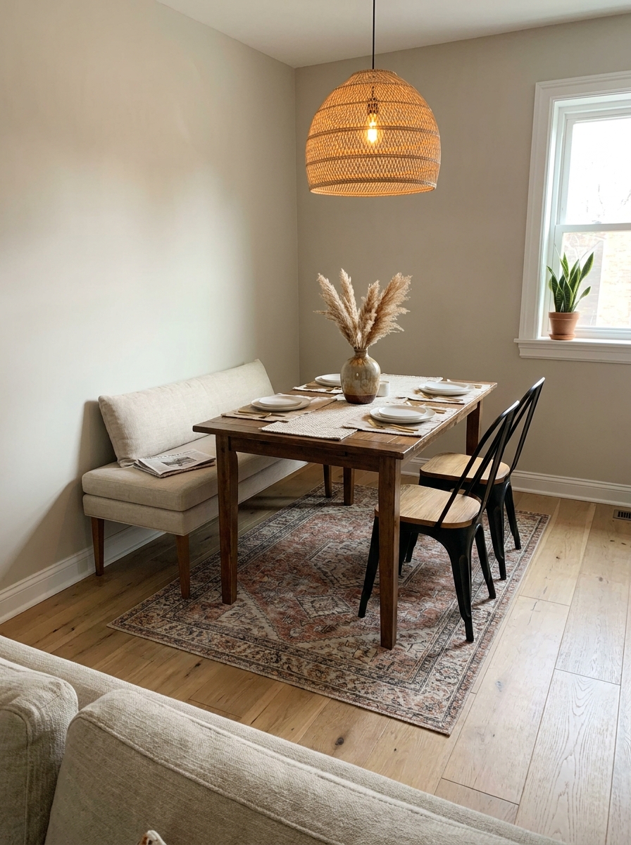 Bench Seating Saves Serious Space