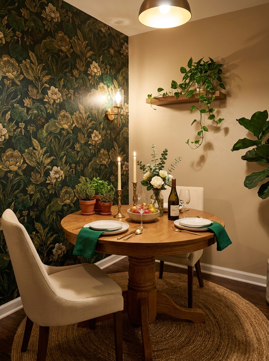 Bold Wallpaper Makes Small Feel Intentional