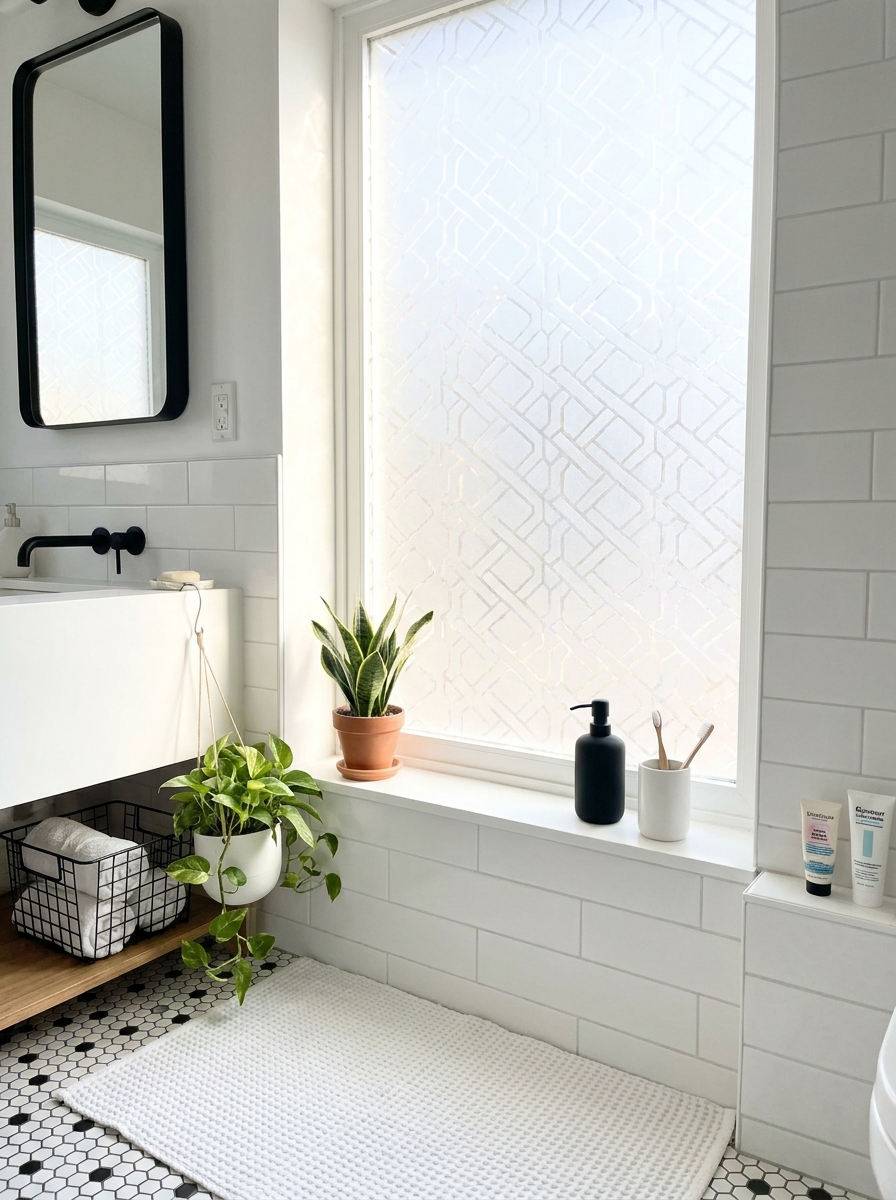 Removable Window Film for Privacy and Style