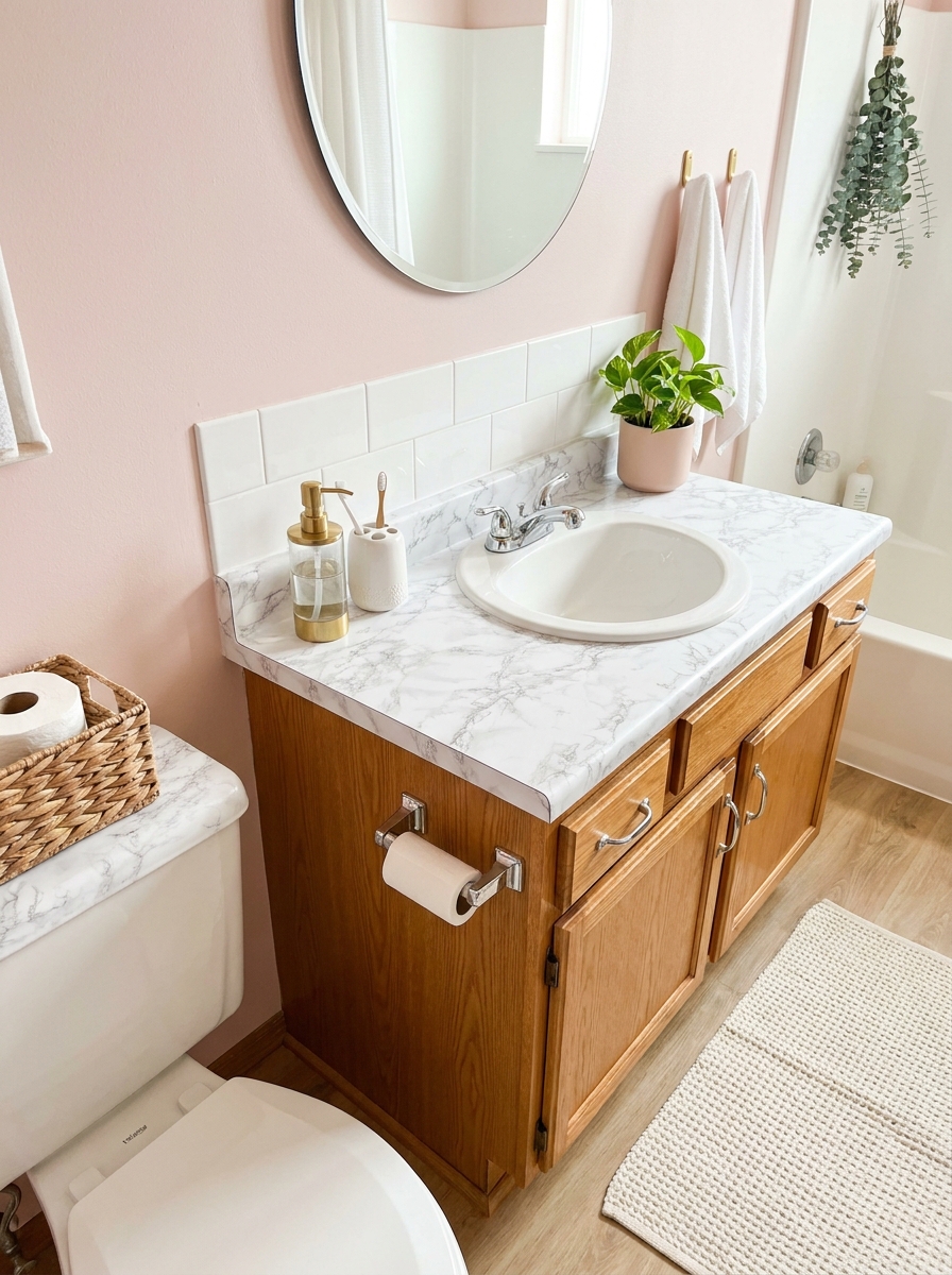 Contact Paper Countertop Refresh