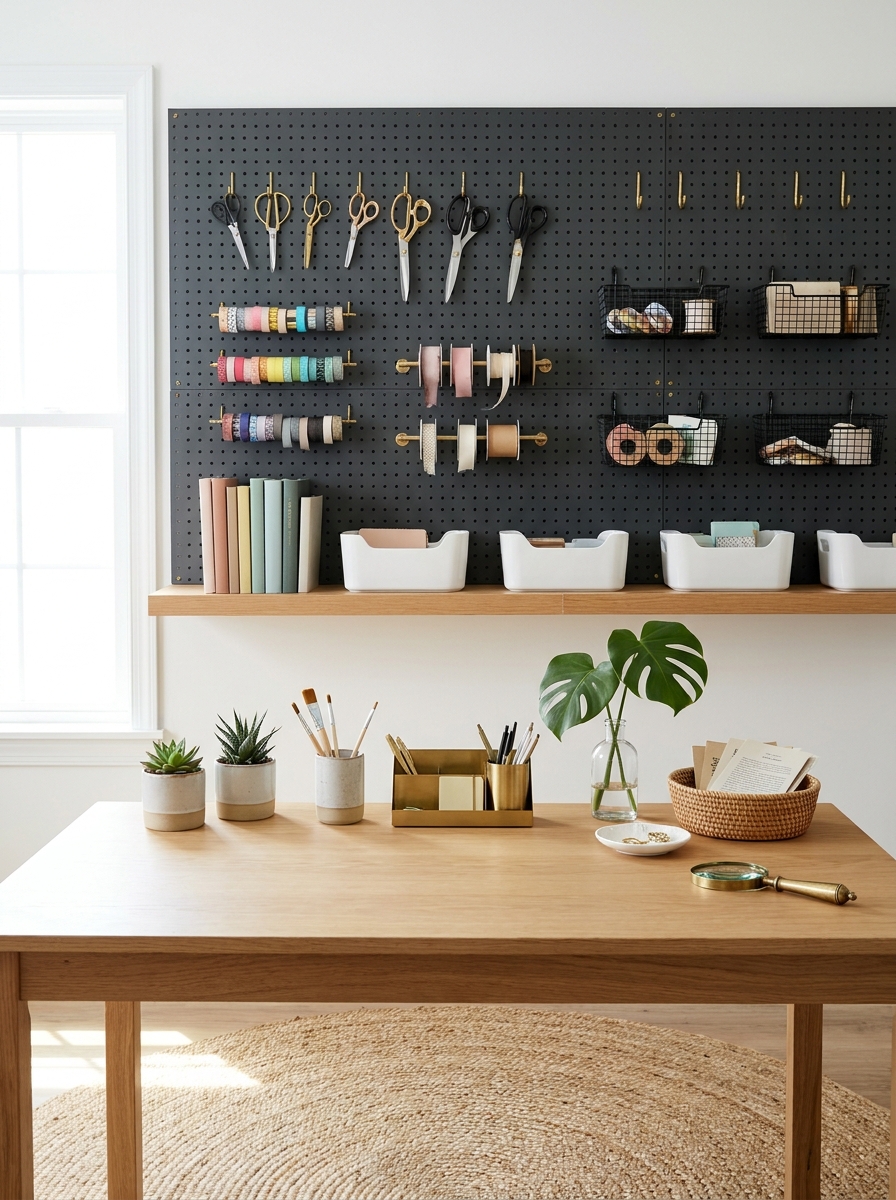 Pegboard Wall That Puts Tools at Your Fingertips