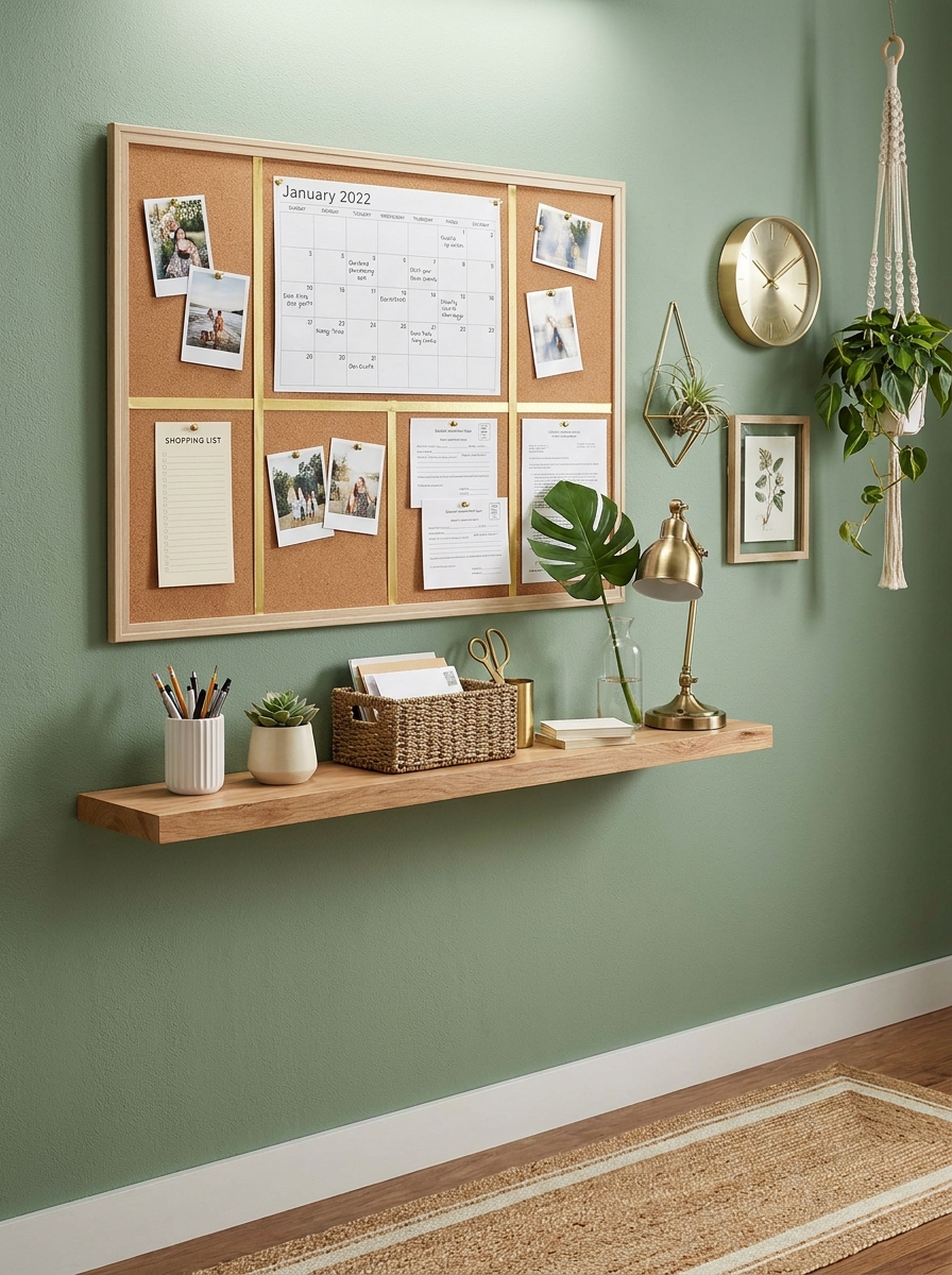 Command Center Cork Board That Stops the Fridge Chaos