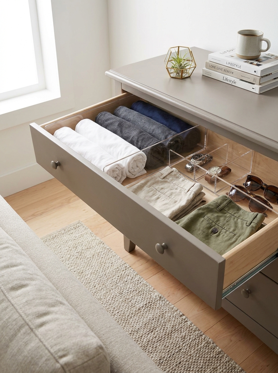 Clear Acrylic Drawer Dividers That Actually Stay Put