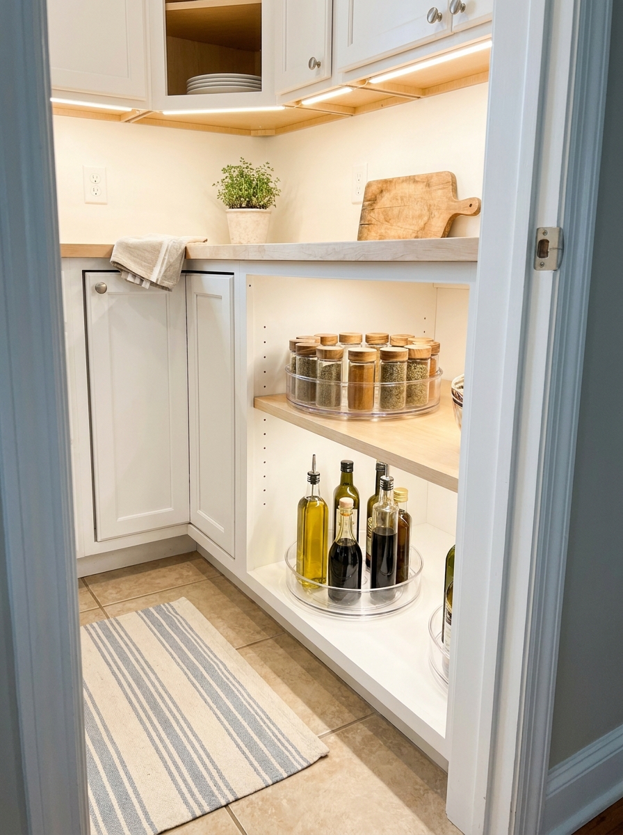 Lazy Susan Turntables for Corner Cabinet Sanity