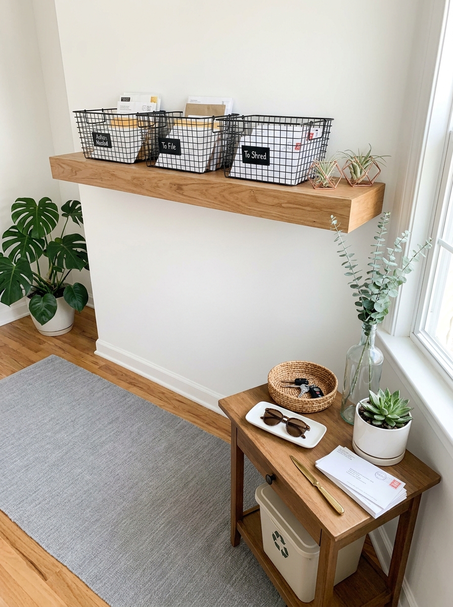 Mail Sorting Station That Ends Counter Clutter