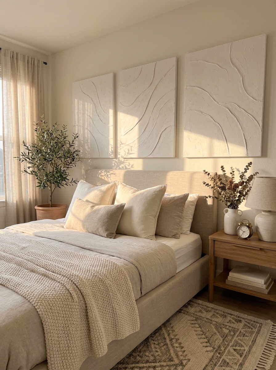 Textured Plaster Wall Art Panels