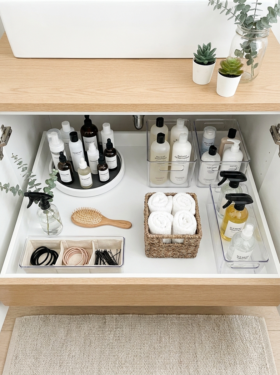 Organize Under the Bathroom Sink Mystery Zone