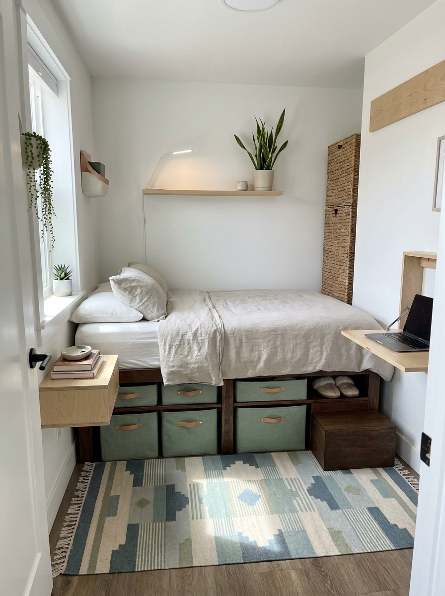 Use Under-Bed Risers to Add Instant Storage Height
