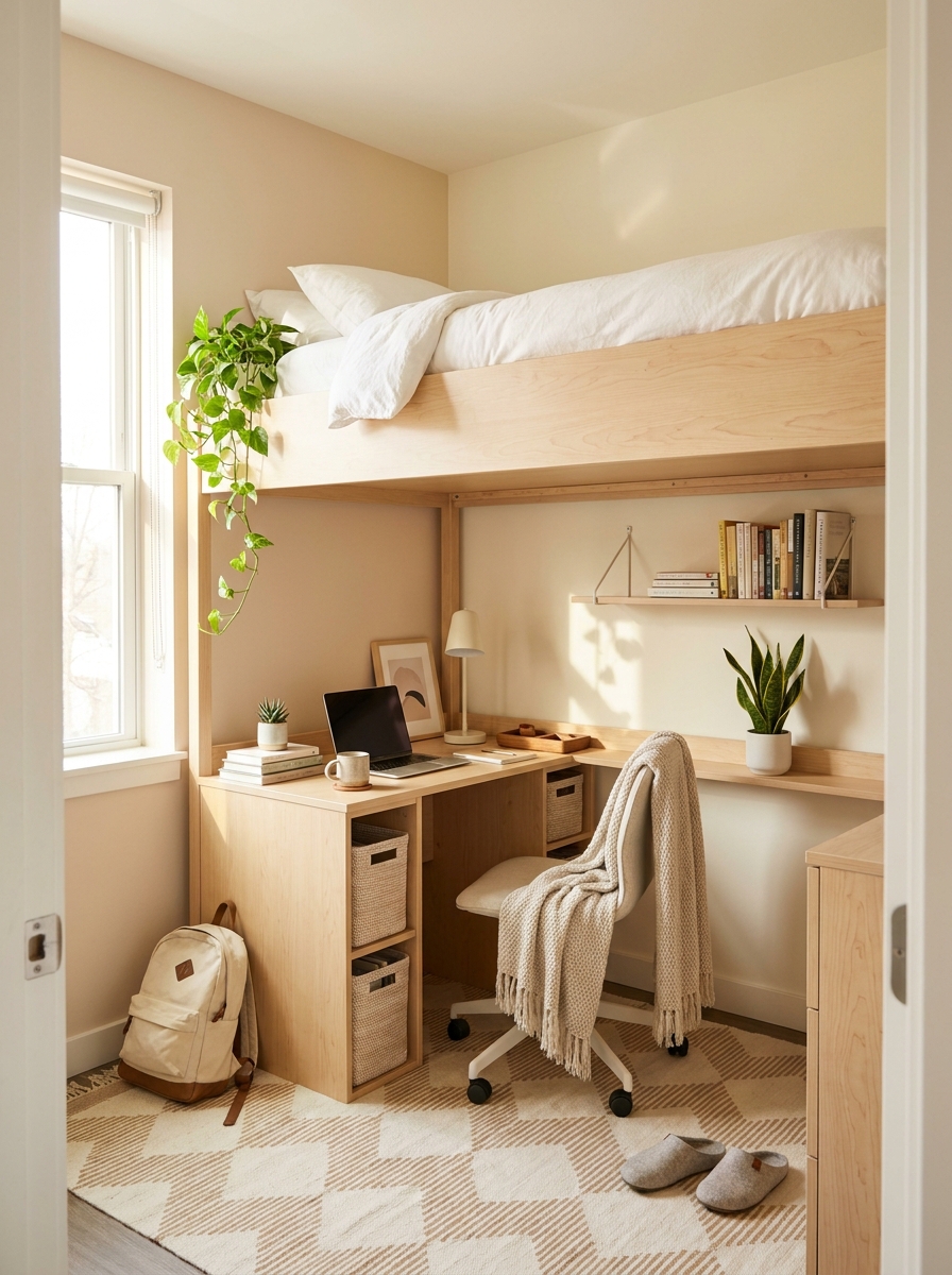 Build Upward with a Lofted Sleeping Platform