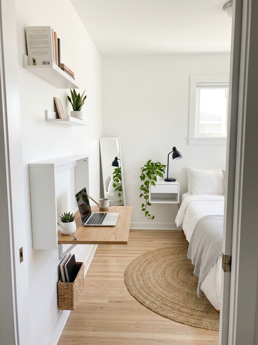 Hang a Fold-Down Desk That Vanishes When You're Done
