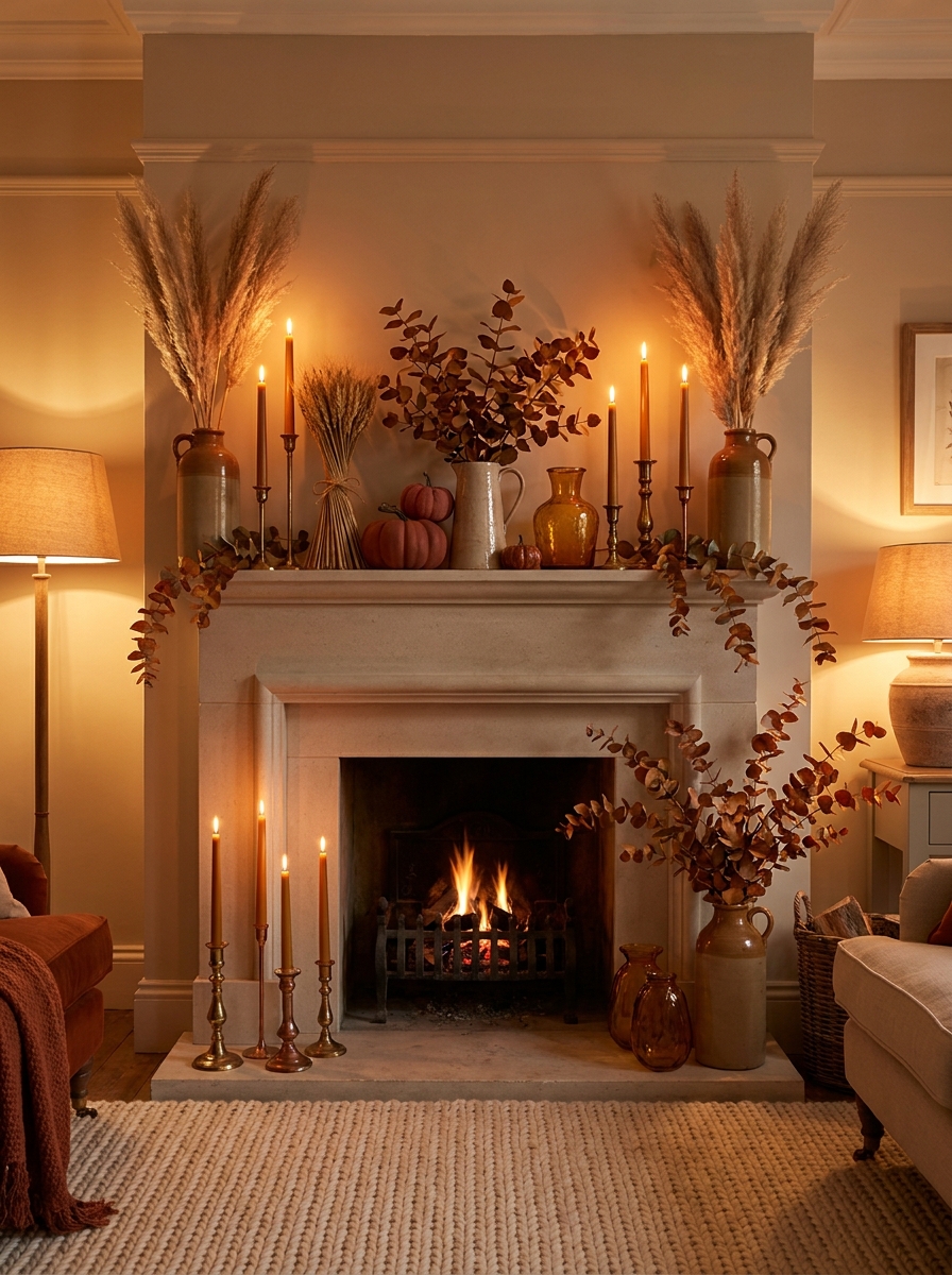 Candlelit Amber and Terracotta Glow