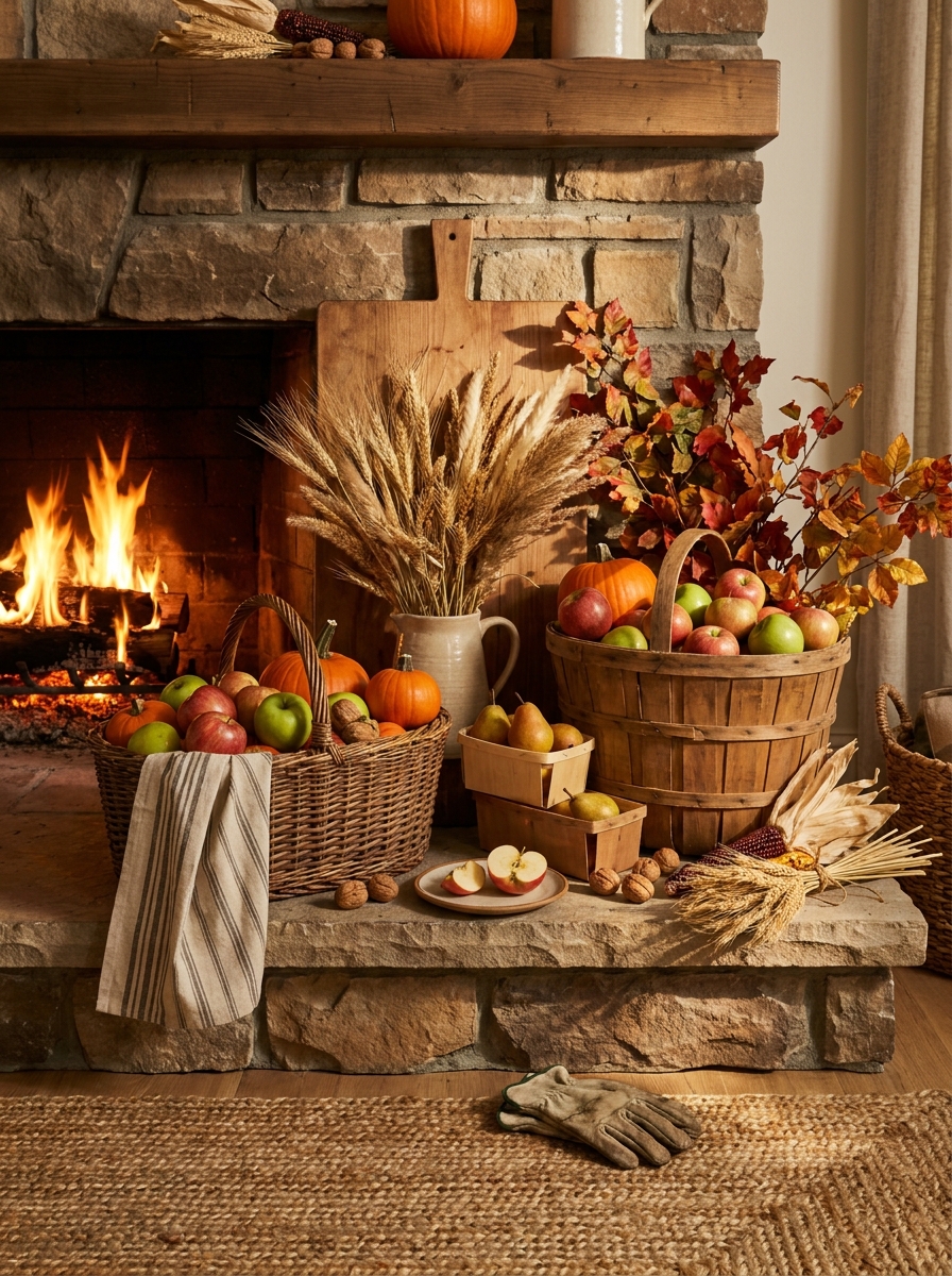 Heirloom Harvest Market Basket Display