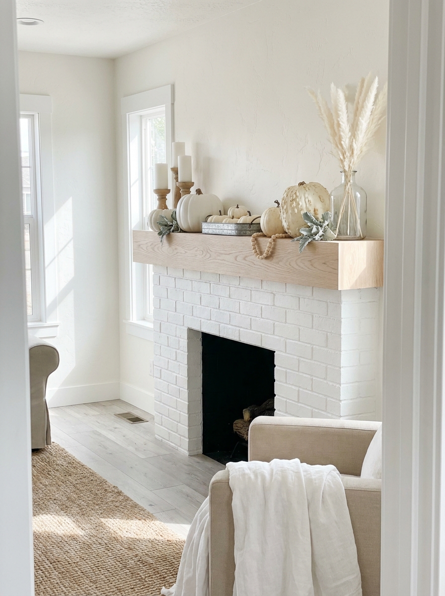 Farmhouse White Pumpkin Simplicity
