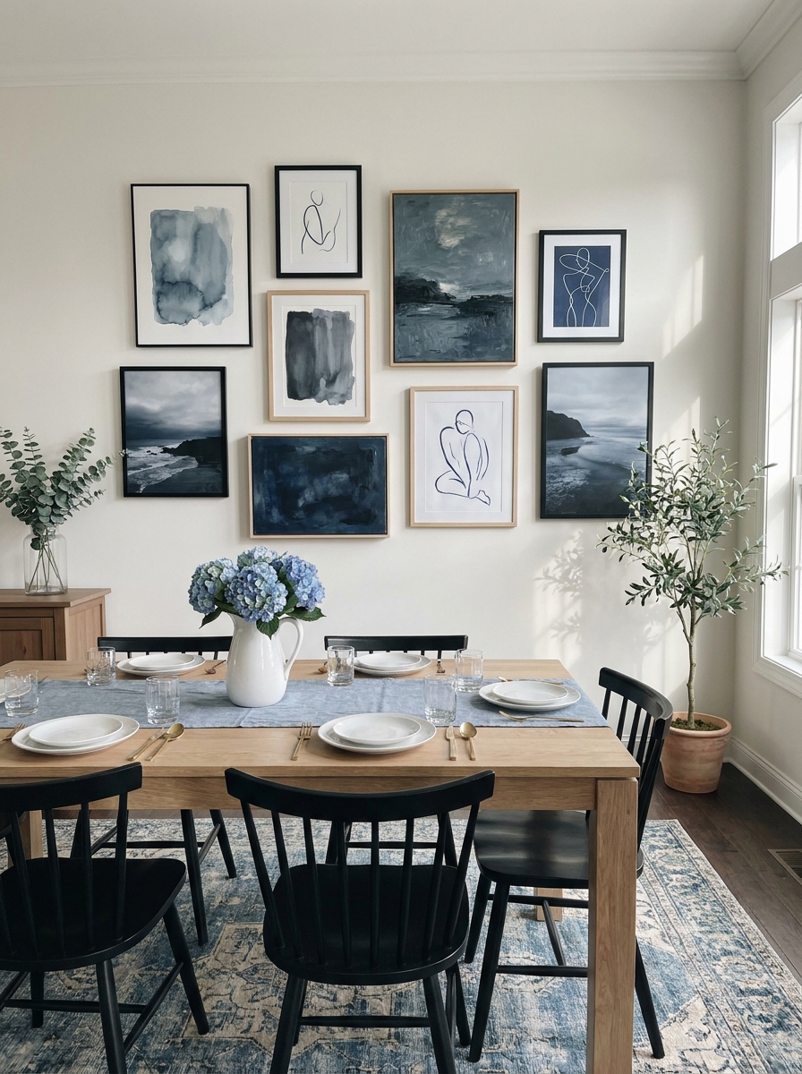 Tonal Monochromatic Art Collection in Varying Sizes