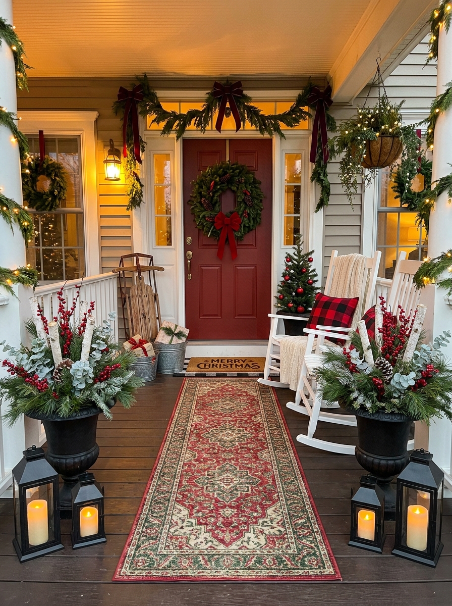 An Outdoor Porch That Greets Every Guest with Cheer