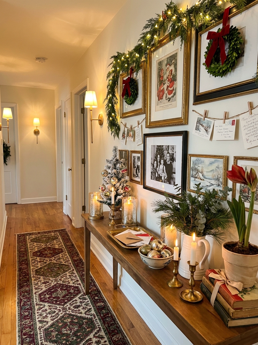 A Hallway Gallery That Tells Your Christmas Story
