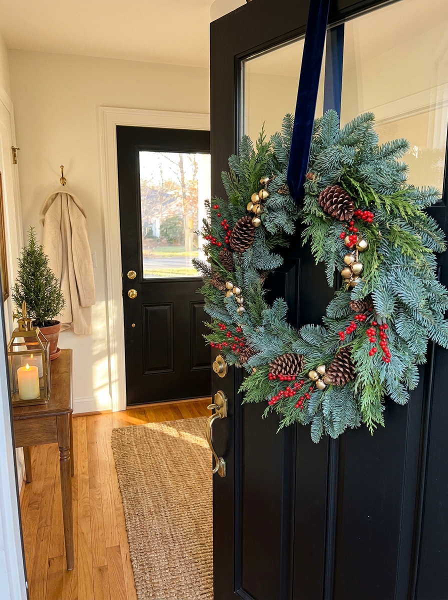A Statement Wreath That Says Welcome Home