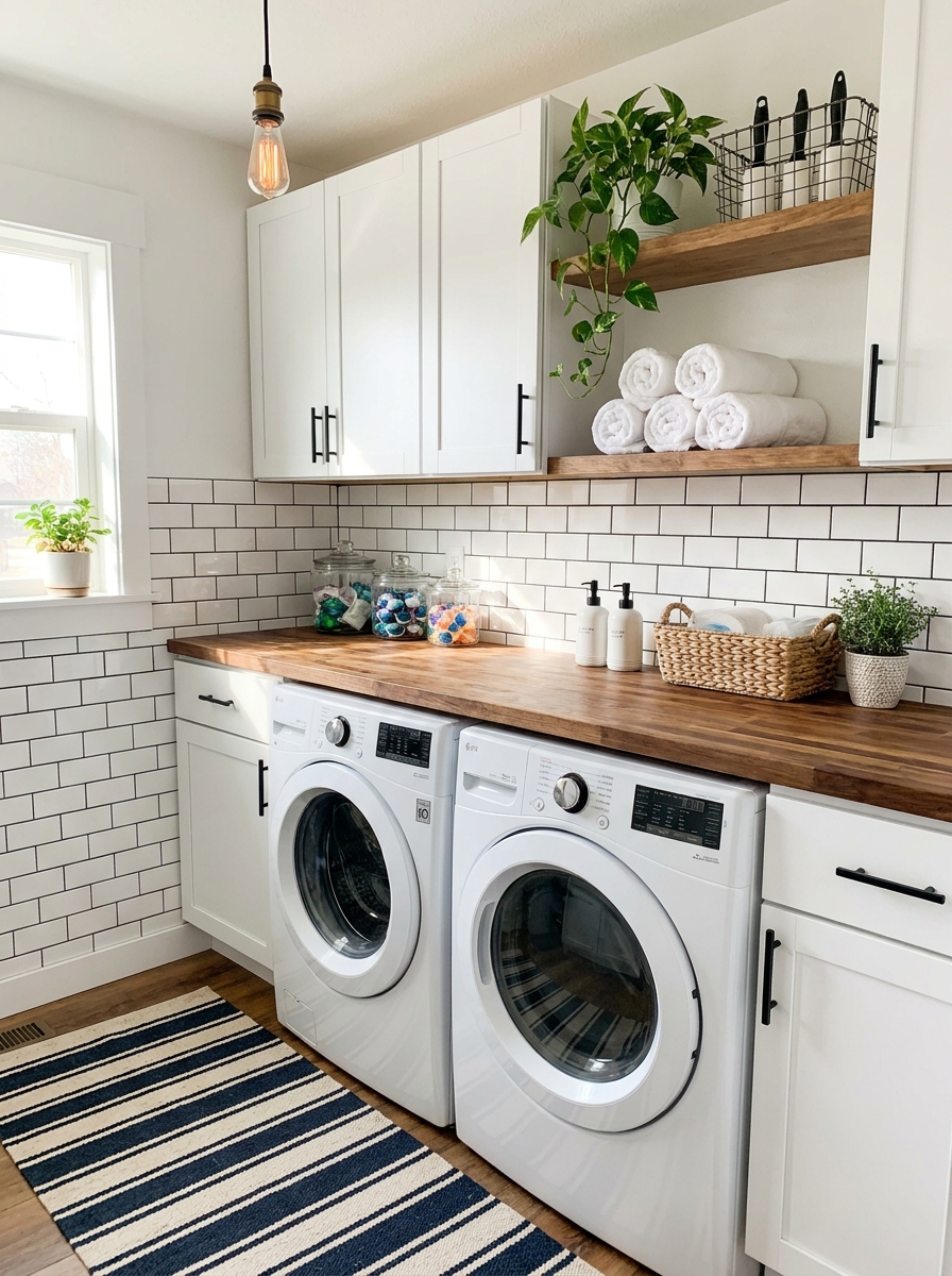 Install a Backsplash Behind Your Washer and Dryer