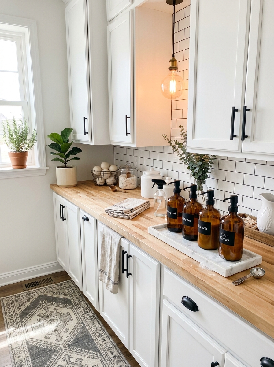 Design a Pretty Detergent Decanting Station