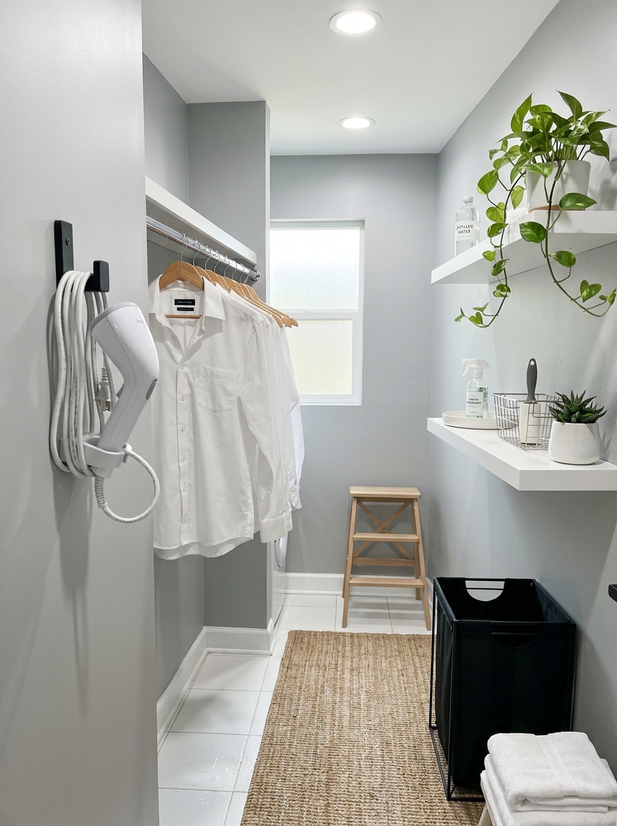 Create a Garment Steamer Station with Wall Hook