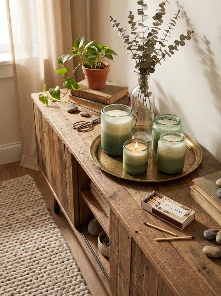 Hand-Poured Gradient Candles in Recycled Glassware