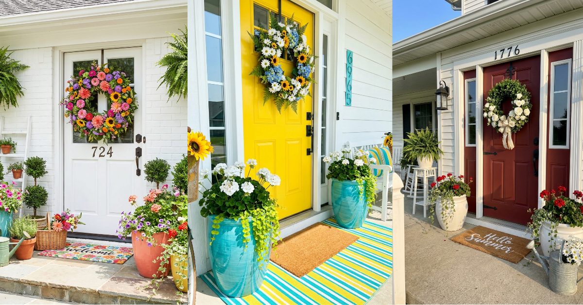 24 Dreamy Summer Front Door Styles to Love