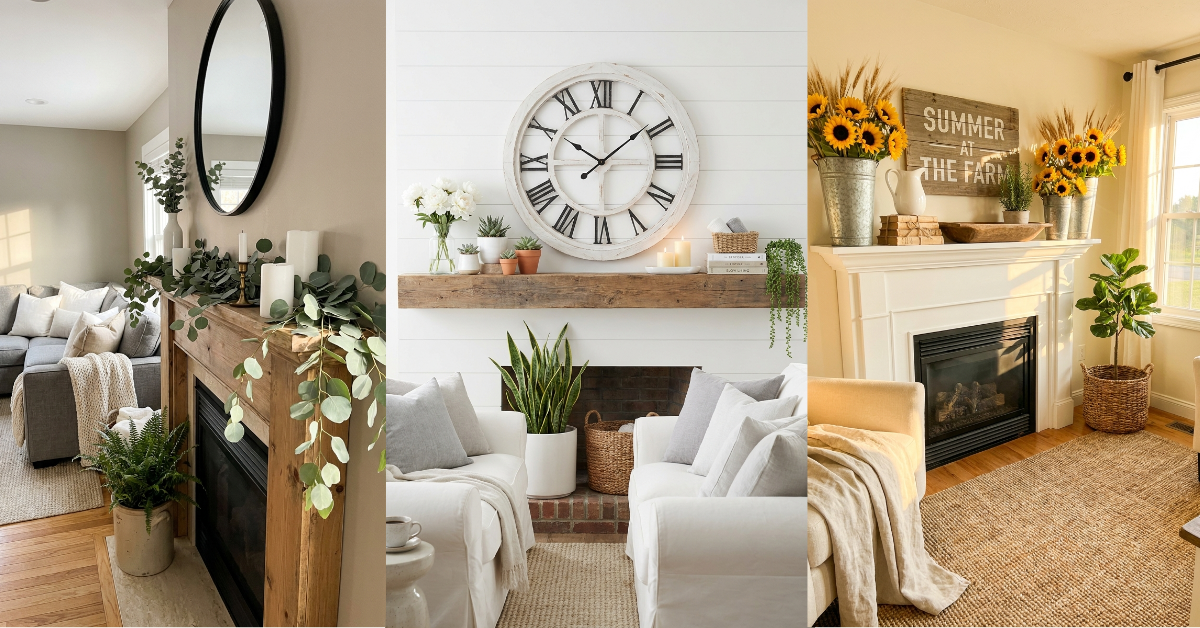23 Breezy Summer Mantel Ideas to Refresh Your Space