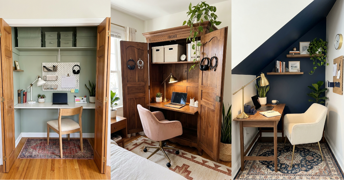 25 Small Home Office Ideas That Work Hard + Look Good