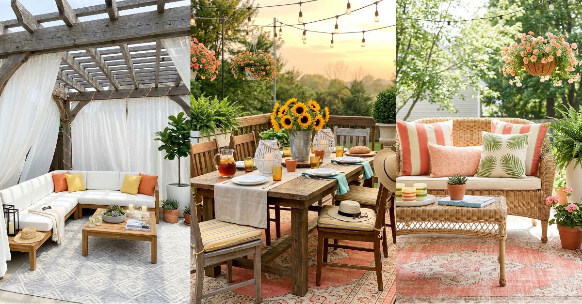 19 Dreamy Summer Porch & Patio Ideas You’ll Actually Use